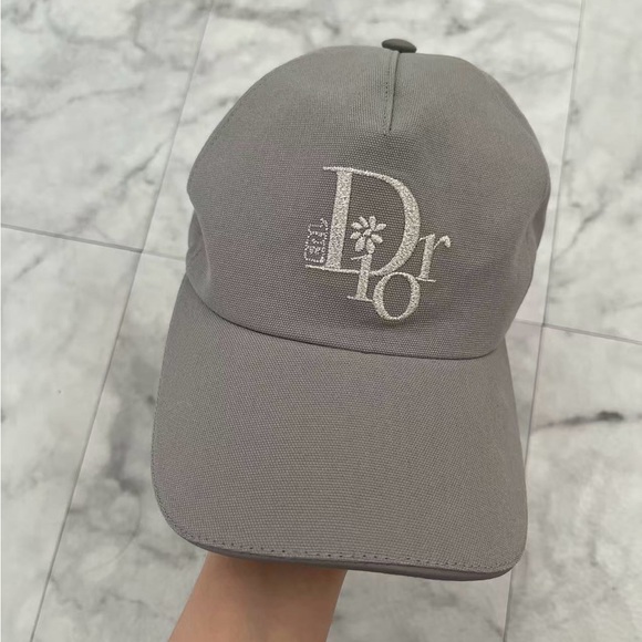Dior Other - Dior Elegant Gray Logo Cap